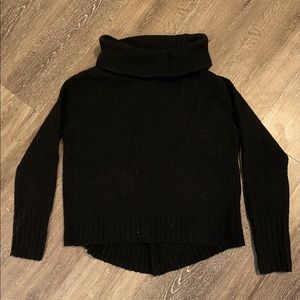 Black fuzzy turtle neck sweater